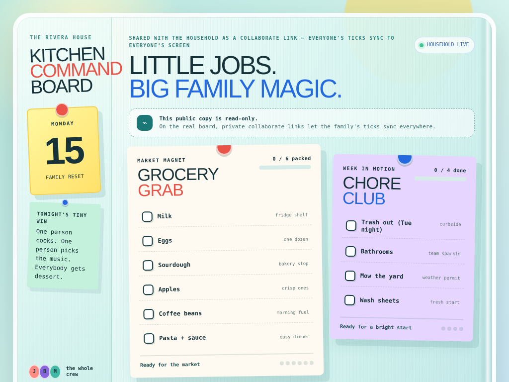 Family Board — page preview