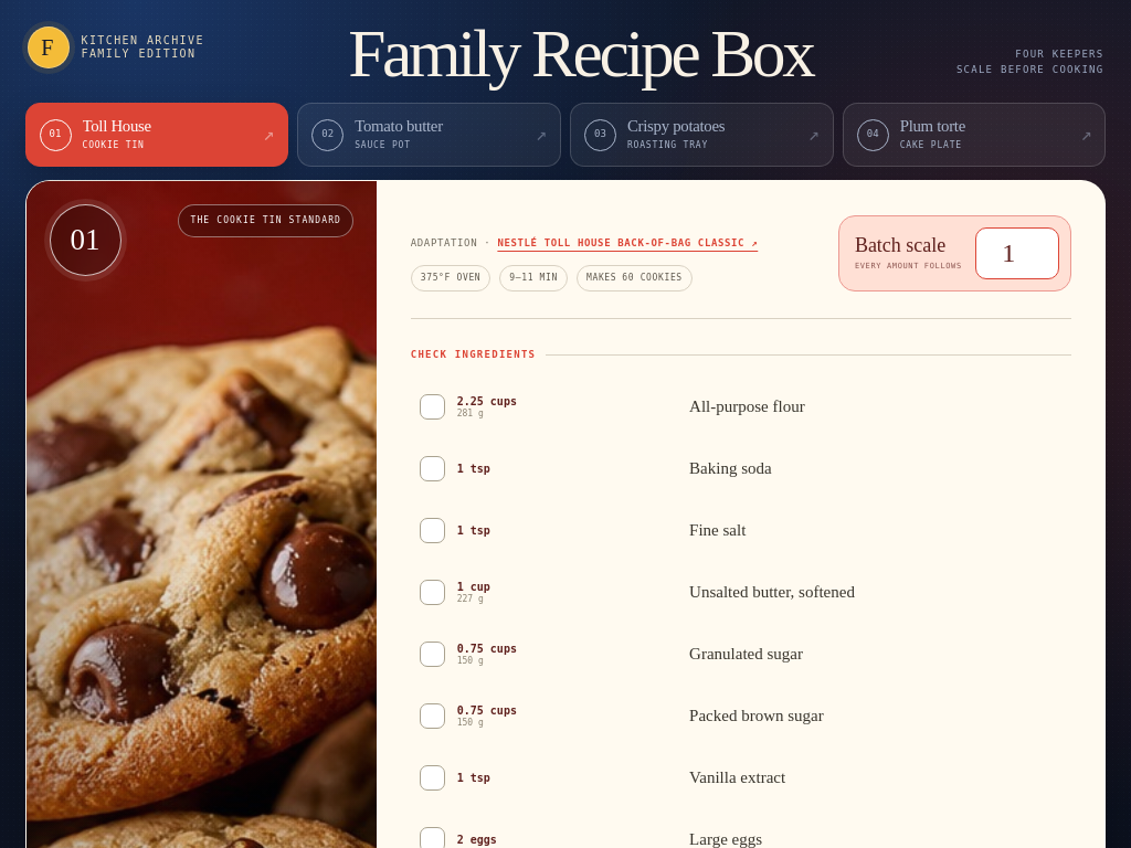 Family Recipe Box — page preview
