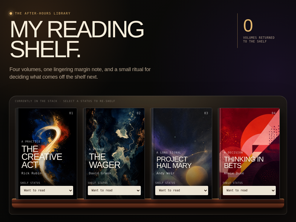 Reading List — page preview